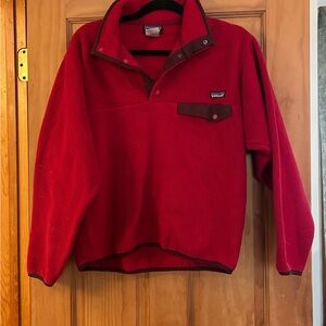 Patagonia Synchilla Red Fleece Pullover